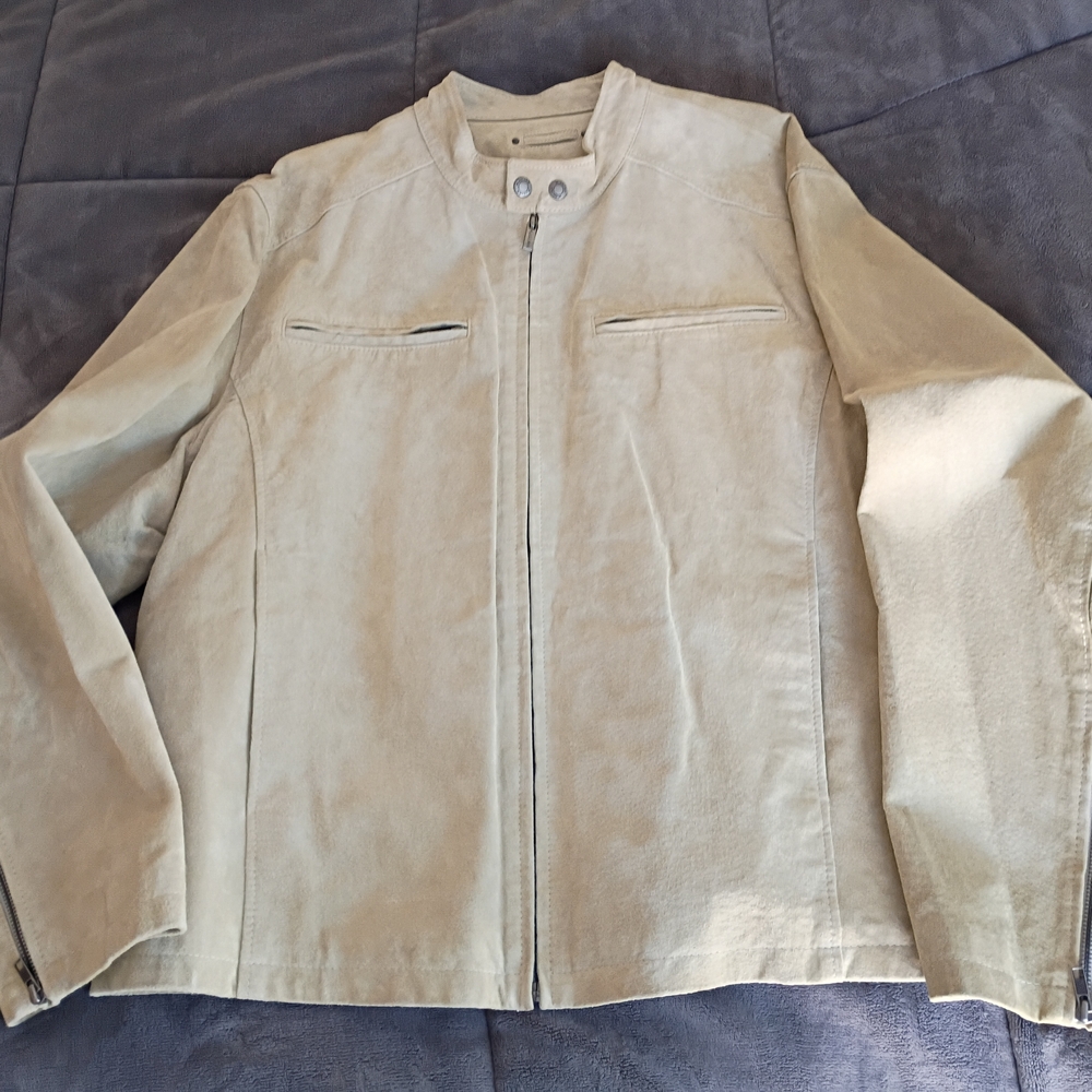 Wilsons Leather Men's Suede Tan Lightweight Jacket